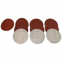 Holzmann - Set 10 Schleifteller Aus Korund Mit Klettverschluss 203 Mm Kornung 60/50/100/120