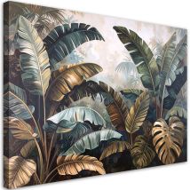 Stampe Su Tela Foglie Di Banano Giungla Natura Piante 45x30