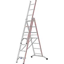 Escalera Multiusos De Aluminio Modelo Industrial 3 X 7