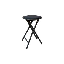 HOBAG Klapphocker schwarz – Ultraleichter Hocker aus Kunststoff – 30 x 30 x 45 cm – Sitzdurchmesser 45 cm – Sitzhöhe 45 cm