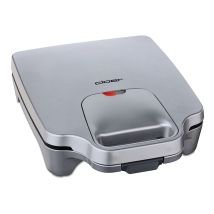 Cloer Sandwichmaker 6269 – 1800 Watt – 285 mm Breite – Silber