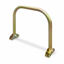 Andrys - Tope De Estacionamiento Plegable, Con Soportes Para Fijación, Con Placa Soldada Para Candado, 4 X 55 X 45 Cm, Color Oro Tropical - Colore: 