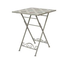 Basics - Tavolo Bistrot In Metallo/mosaico Marrakech Per Esterni 58 X 58 X 76 Cm