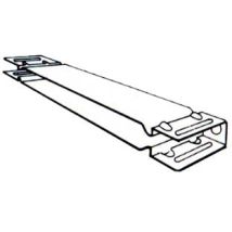 Prometal – Étagère murale – Longueur 400 mm, Largeur 4,8 cm, Hauteur 2 cm, Tôle d'acier emboutie – Charge maximale : 0,368 kg