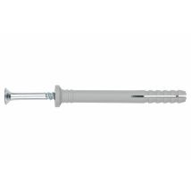 Index - 8x60 D.8) Taco Clavable De Poliamida 6.6, Premontado Con Tornillo Rosca-arpon Taco(100u)