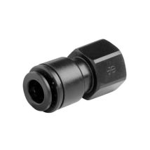John Guest Speedfit - Conector Rígido Hembra Push-fit De 1/4' (8x13) En Acetal Negro Para Tubo De 5/16' (8 Mm)