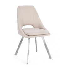 Ensemble De 2 Chaises De Salle À Manger En Fibres Synthétiques, Gris Clair