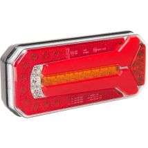 Faro Posteriore A Led Combinato, Rettangolare, 12/24v 5 Pin Kramp La40052