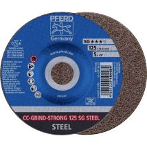 Pferd Tools Cc-grind Strong Schleifscheibe 125x22,23 Mm Coarse Leistungslinie Sg Steel Für Stahl