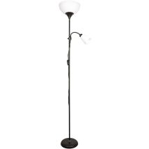 Lámpara de pie Varese – 178 cm altura – 28 cm diámetro – 2 bombillas E27 – color negro