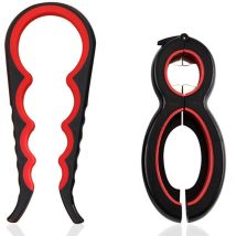 Set Aus Glas- Und Flaschenöffner, Ergonomisches Multifunktions-flaschenöffner-set, Kompatibel Mit Einer Vielzahl Von Verschlüssen Und Deckeln