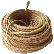Cable Rowoythk De Tela Retro De 10 M – 0,75 Mm², 2 Conductores – Cobre Puro Para Lámparas Colgantes – Estilo Vintage