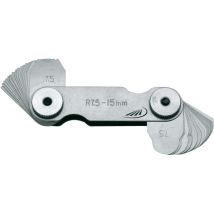 Calibre de espesor Helios Preisser – 16 hojas – Rango de medición 7,5-15,0 mm – Herramienta de precisión para carpintería y metalurgia