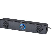 Defender Z2 Soundbar 6W USB – LED-Hintergrundbeleuchtung – 80 Hz - 18,5 kHz – 2 Lautsprecher – Schwarz – 0,360 kg