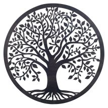 Zen Et Ethnique - Signes Grimalt Aplique Metal Adorno Pared Adorno Árbol De La Vida Apliques Metal Marrón 1x50x50cm 26233