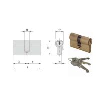 Cilindro di alta qualità in ottone – 3 chiavi incluse – Compatibile con cilindri 82369, 82370, 20607 – CISA