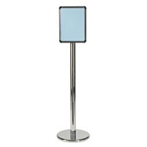 Panneau d'affichage – Cadre A4 – Aluminium léger, acier chromé – Longueur, Forme, Largeur, Matières – VIA GUIDE