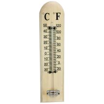 Greengers - Thermom Tres, Thermom Ter Outdoor Wood - Compatibile Outdoor Indoor In Legno Naturale - Ampiezza -25 +50 C