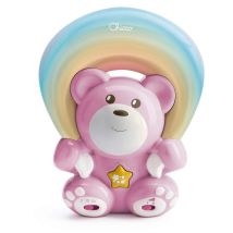 Regenbogen-teddybär Mit Projektor, Rosa