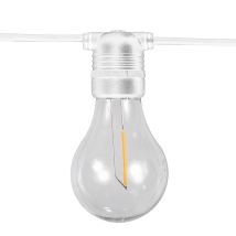 Allegra Guirlande Lumineuse Filaire Pour L'Intérieur Et L'Extérieur. 10 Ampoules Led À Lumière Chaude. Fabriqué En Espagne