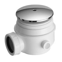 Piletta Sifonata In Abs Con Tappo Cromato Per Piatto Doccia Ø90 Tappo Cromo C.g.s. Srl