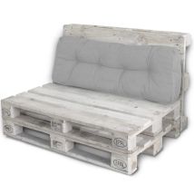Lacestone - Palettenkissen Palettenauflagen Sitzkissen Rückenlehne Kissen Palette Polster Sofa Couch Hellgrau - Rückenteil