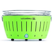 LotusGrill – Holzkohle-Tischgrill G435 U – 40,5 cm Durchmesser – ideal für Camping und Grill-Events – grünes Design