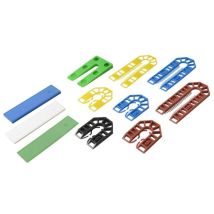 Broadfix – Leveling Shim Mixed Set – 160 Pieces – Waterproof Plastic – Ideal for DIY and Home Improvement