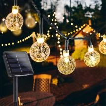 Solar Garden Lights, 50 Led 24ft 8 Models, Waterproof String Lights, Outdoor Lights, Garden, Yard, Family Party, Wedding, Christmas Decor, Decorative 