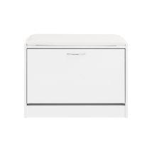 Scarpiera Panca Scarpiera Portascarpe Con Seduta Bianco Profondità30cm Fsr16-w - Sobuy