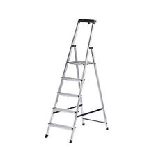 Krause - Escalera Tipo Tijera De Peldaños Planos Con Plataforma De