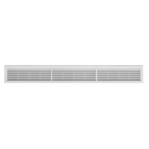 First Griglia Da Incasso Con Rete Antinsetti L 1042 Xh 130mm E Foro 1008 X 96mm In Abs Di Colore Bianco Per Ventilazione In Ambienti Interni Ed 