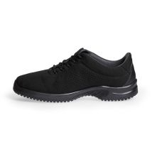 Berufshalbschuhe UNI6 6776 – Schwarz – Gr. 40 – O2 – EN ISO 20347:2012 – Antibakterielles Futter – Rutschhemmend – PU/TPU-Sohle