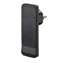 Nvb - 104558 Schutzkontakt-flachstecker Kunststoff 230v Schwarz Ip20