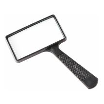 Mumu - 10x Portable Magnifying Glass Rectangular Magnifying Glass Scratch Resistant Glass Lens For Reading, Hobby, Repairing, Observing For Elderly