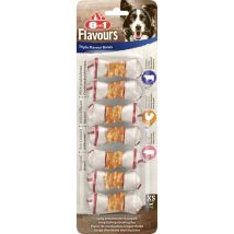 Flavours Kauknochen Triple Flavour Xs Soft Snack - 8in1
