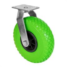 Wagner-system - Wagner Ruota Girevole - Antoforatura - Ruota In Poliuretano Espanso, Diametro Ø Ruota 260 Mm, Cerchio 75 Mm, Piastra Di Fissaggio 115 