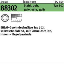 N.a. - Ensat-gewindeeinsätze Stahl Gehärtet M 18 Gal Znc, Typ 302 Gal Znc S 10 Stk