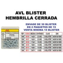 Mibricotienda - Avl Blister Cancamo Geschlossene Schnalle 19x60 Verzinkt 1618