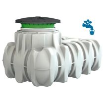 Suinga - Depósito Polietileno Soterrado 1500 Litros Agua Potable, Uso Alimentario. Longitud 210cm, Ancho 125cm, Alto 102cm