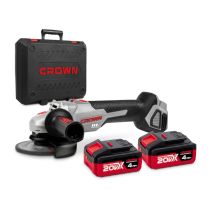 Crown Ct23001-125hx Bmc Smerigliatrice 125 Mm 20v 2 Batterie 4 Ah