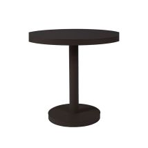 Mesa Redonda-pie Central Interior, Exterior Ø60 Negro Barcino Resol