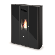 Evacalr - Estufa De Pellet Eva Calòr Slim Emily 9016005300 Acabado Negro