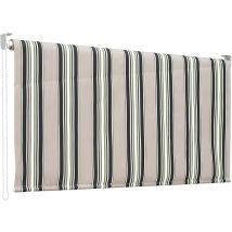 Garden – Fallschirmmarkise grün gestreift 250 x 150 cm – Polyester 180 g/m² – Aluminiumrolle Durchmesser 44 mm
