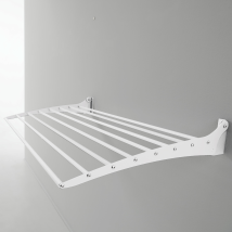 Tendoir À Linge Mural, Séchoir À Linge Mural Et Pliable En Aluminium Et Acier Foxydry Fold 80 Cm Blanc - Blanc