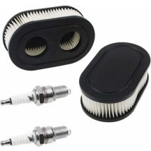 Briggs & Stratton Luftfilter 798452 Und 5432 - Motorteile Für Rasenmäher 593260 Mit 2 Zündkerzen