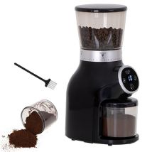 Adler - Ad4450 Molinillo Café Profesional Eléctrico, Sistema De Muelas, 17 Niveles Molido, 60 Gr, Temporizador 300w Negro