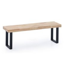 Fijalo – Banco Asiento Loft Roble y Negro – Madera de 54 mm – Requiere montaje