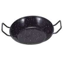 Doppeltiefe Pfanne mit emaillierten Griffen – Durchmesser 32 cm – Grillzubehör
