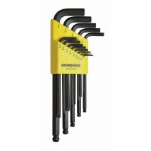 Satz Mit 13 Winkelschlüsseln Kugelspitze In .050-3/8" Zoll Bondhus 10937